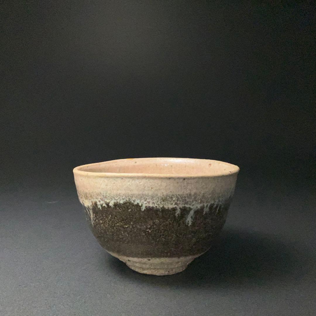 【抹茶碗】西岡小十　朝鮮唐津抹茶碗　共箱　茶道具　金直し　R1266ダN3