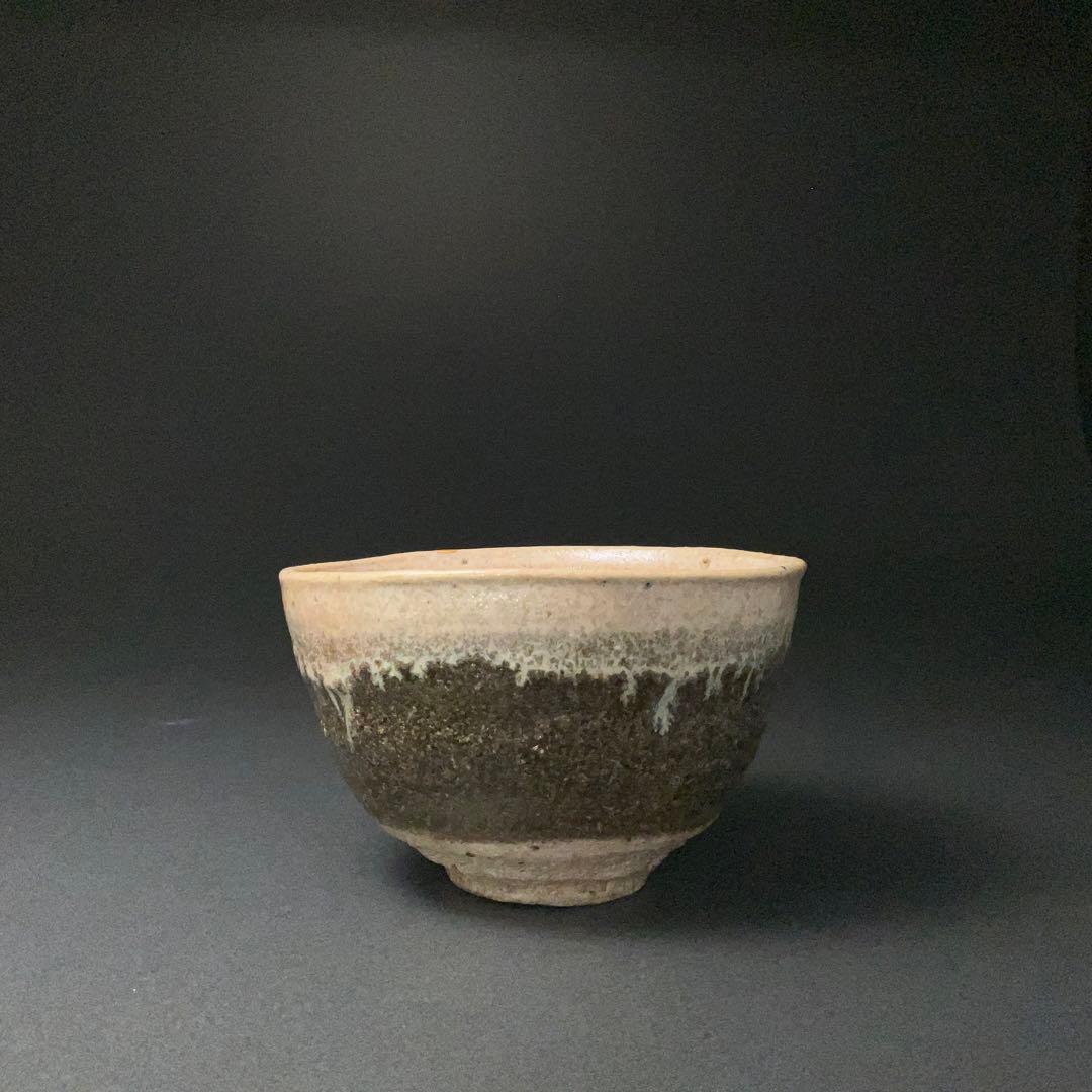 【抹茶碗】西岡小十　朝鮮唐津抹茶碗　共箱　茶道具　金直し　R1266ダN3