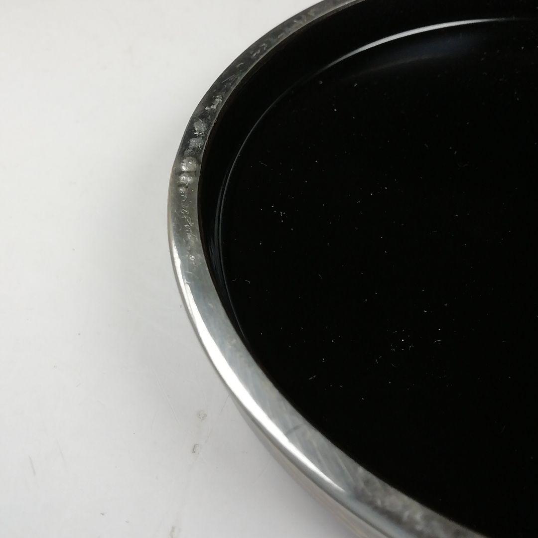 Ｔ８３６　香合　『手鏡蒔絵』『錫縁香合』『新井司峰 作』　共箱　茶道具