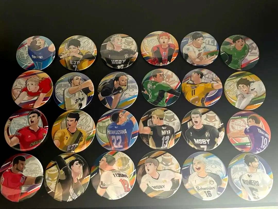 ハイキュー Vリーグ 原画 缶バッジ コンプリート 全種類