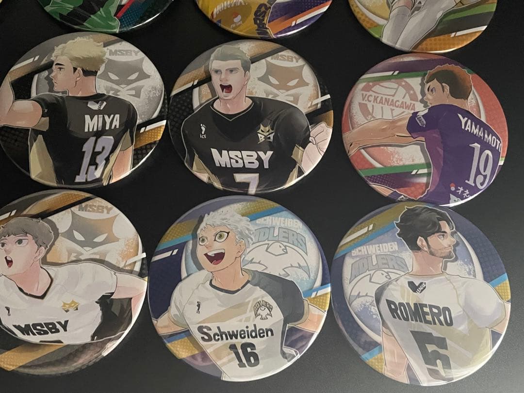 ハイキュー Vリーグ 原画 缶バッジ コンプリート 全種類