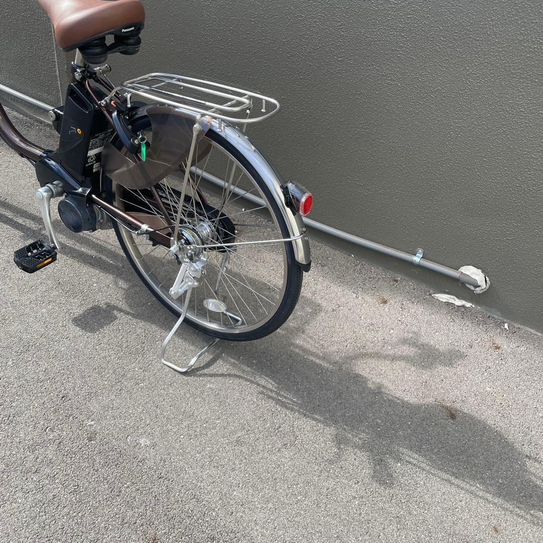 パナソニック電動アシスト自転車24インチ 美品ブラウン