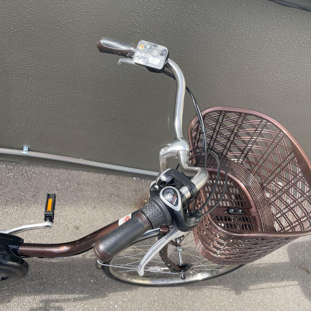 パナソニック電動アシスト自転車24インチ 美品ブラウン