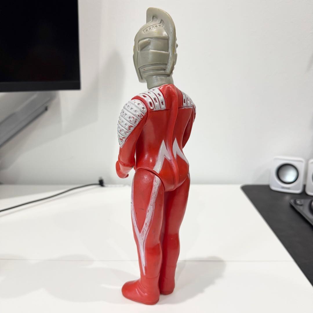 【珍色】ウルトラセブン 大サイズ ソフビ マルサン 当時物