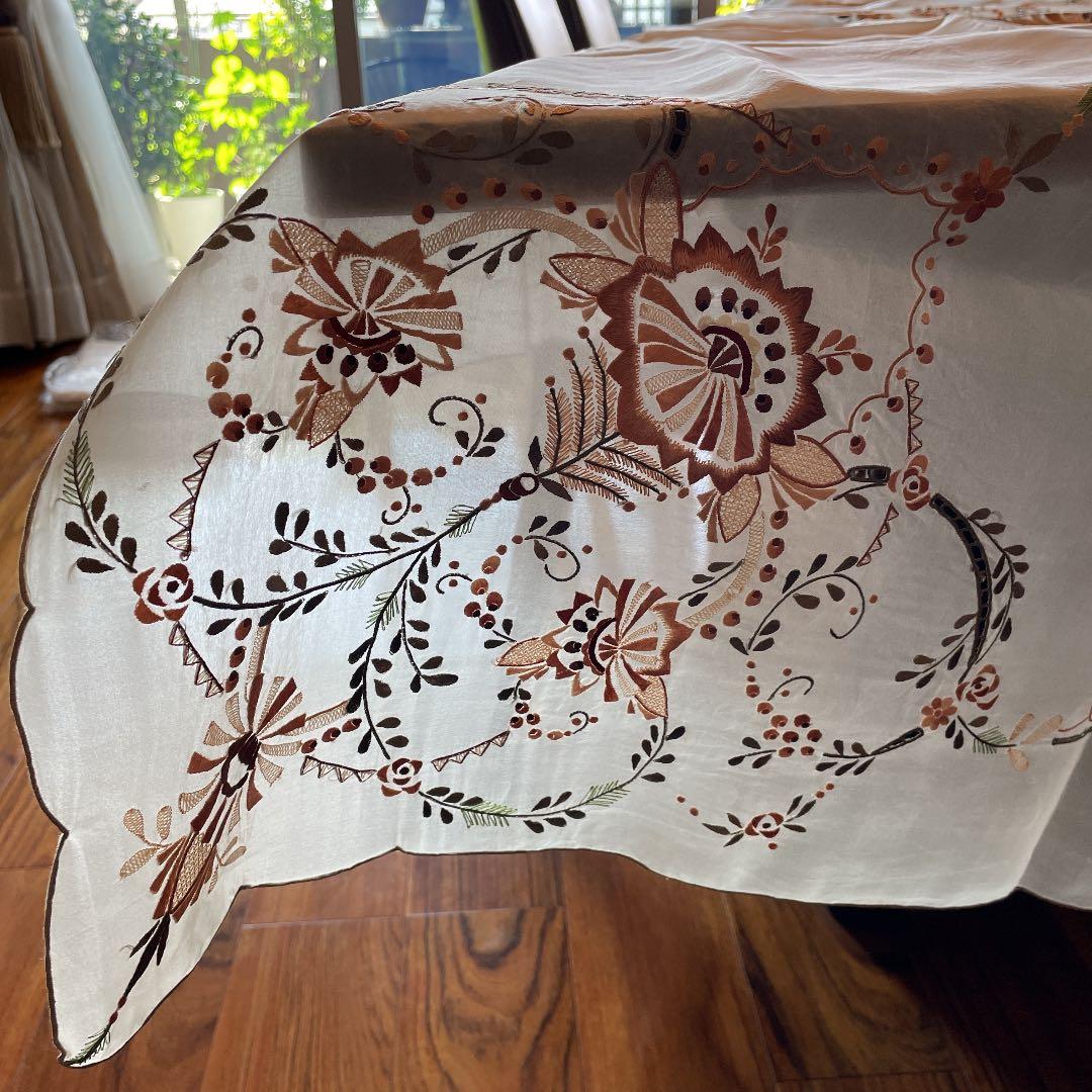 [お値下げ］シルクテーブルクロス　ナプキン6枚