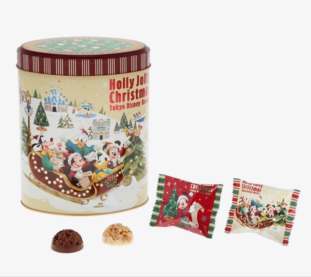 【新品未開封】リルリンリン　ディズニーリゾート　クリスマス　お菓子缶