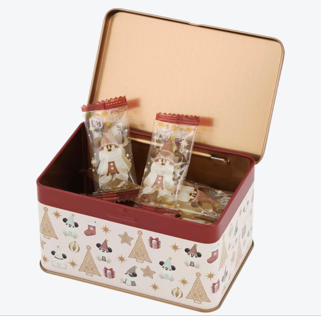 【新品未開封】リルリンリン　ディズニーリゾート　クリスマス　お菓子缶