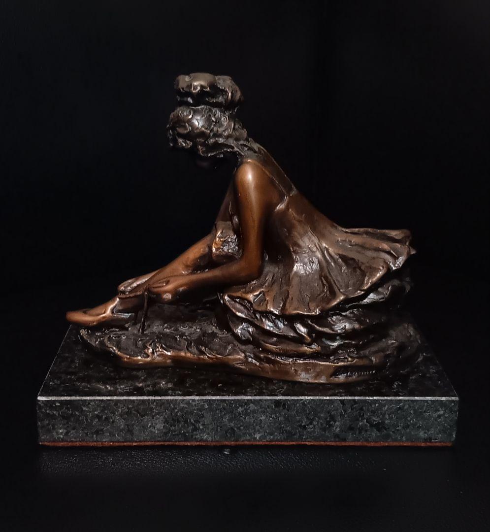 G.Visentin イタリア製 ブロンズ像 バレリーナ 彫刻 ヴィンテージ