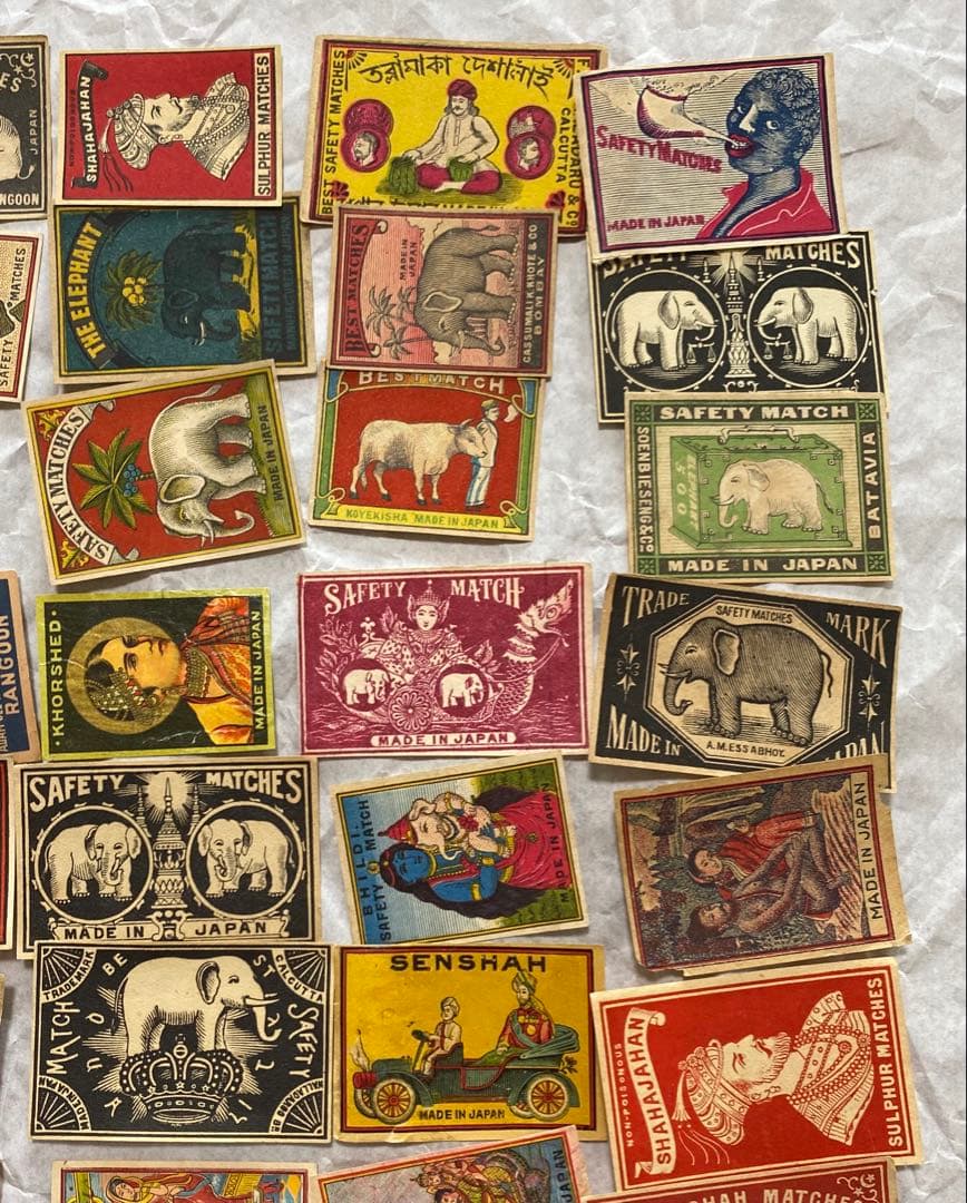 マッチラベル50枚　東南アジア、インド、中東向け輸出用