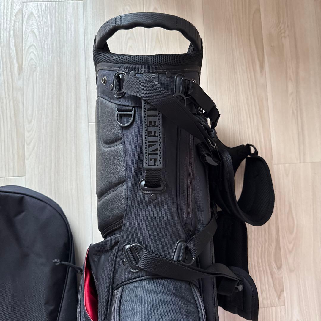 【限定コラボ】JALファーストクラス　ブリーフィング　キャディバッグ　黒