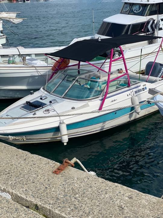 動画あり175馬力ヤマハスピード40ノット船　船体　ボート　船外機