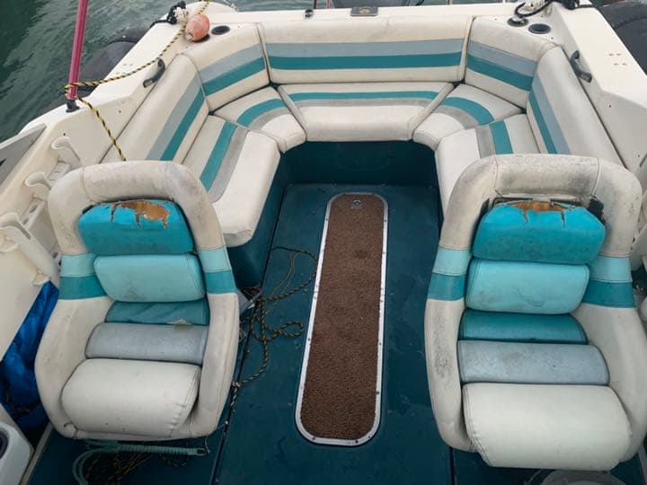 動画あり175馬力ヤマハスピード40ノット船　船体　ボート　船外機