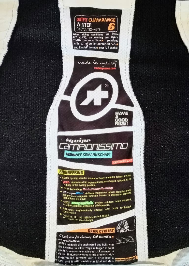 秋必需アソス　気候変化対応　bonKa　サイズＳ　様々な気候からしっかり体を守る