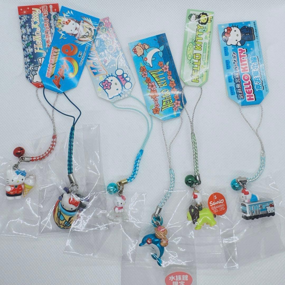 ハローキティ ご当地キティ　レアストラップ6本セット