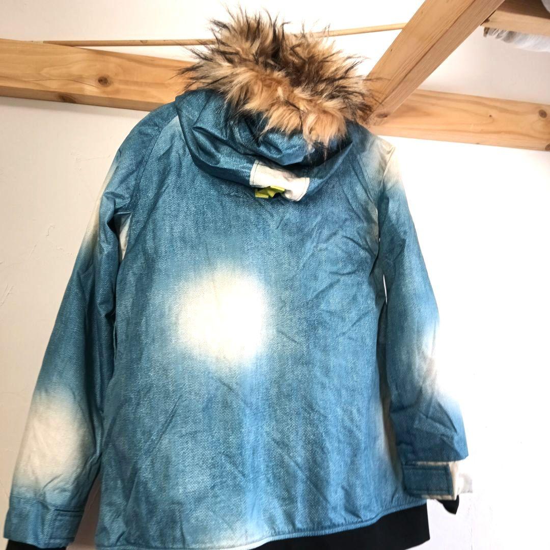 SELECT　GARDEN　スノーボードウェア　ファー付きデニム風　M