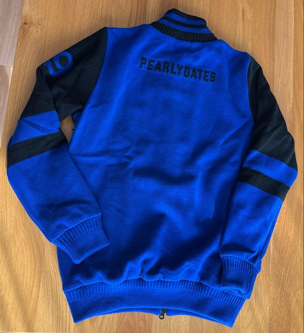 PEARLY GATES ジップアップセーター 青黒