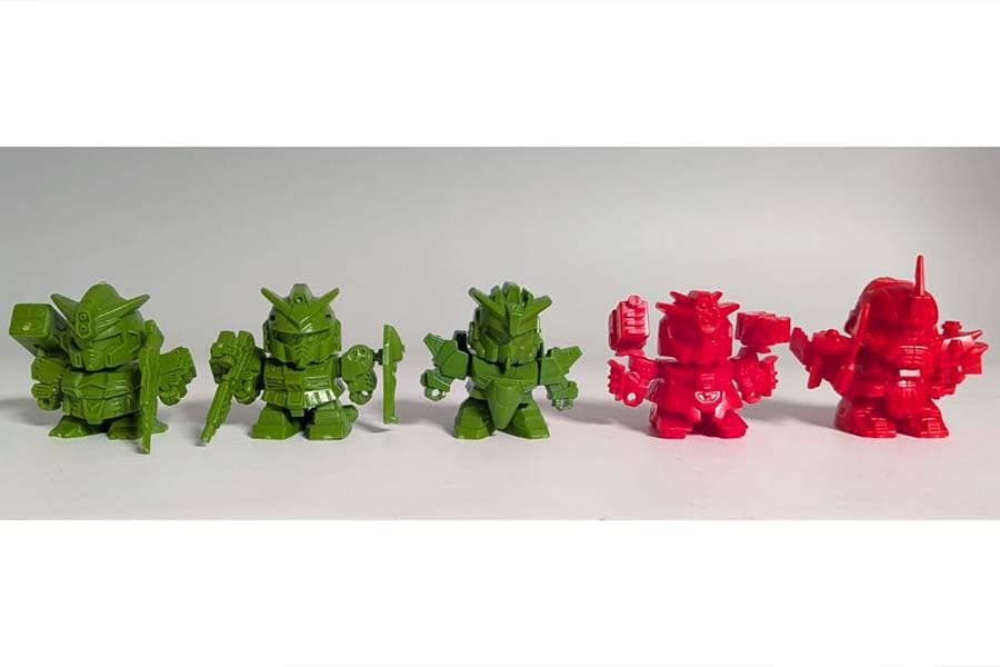 【食玩】SDガンダム コマンド戦記 Gアームズ グミメイト全5種