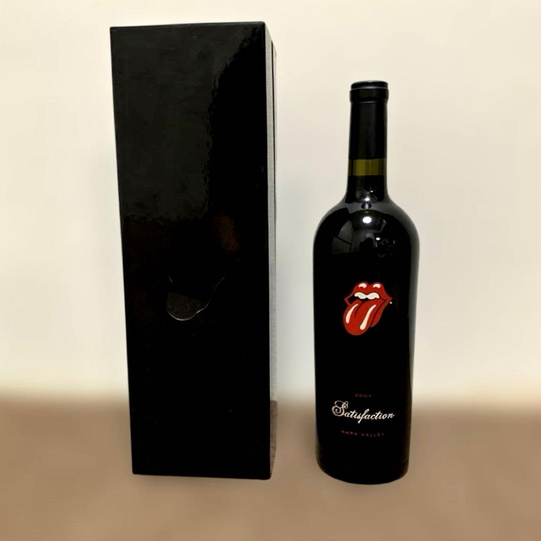 ローリングストーンズオリジナル赤ワイン 「サティスファクション」未開封、箱入り