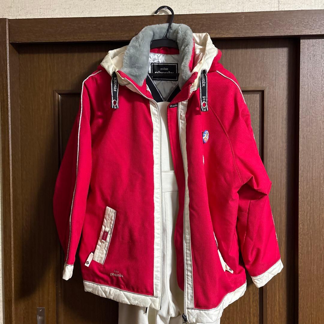 赤白スノーボードウェアセット 女性用