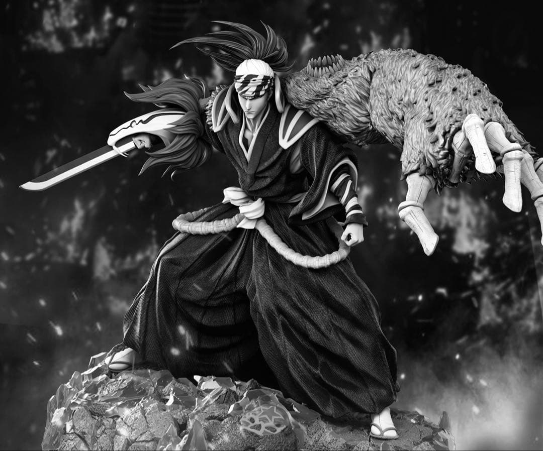 ガレージキット　阿散井恋次　BLEACH スケール画像参照　未塗装未組立