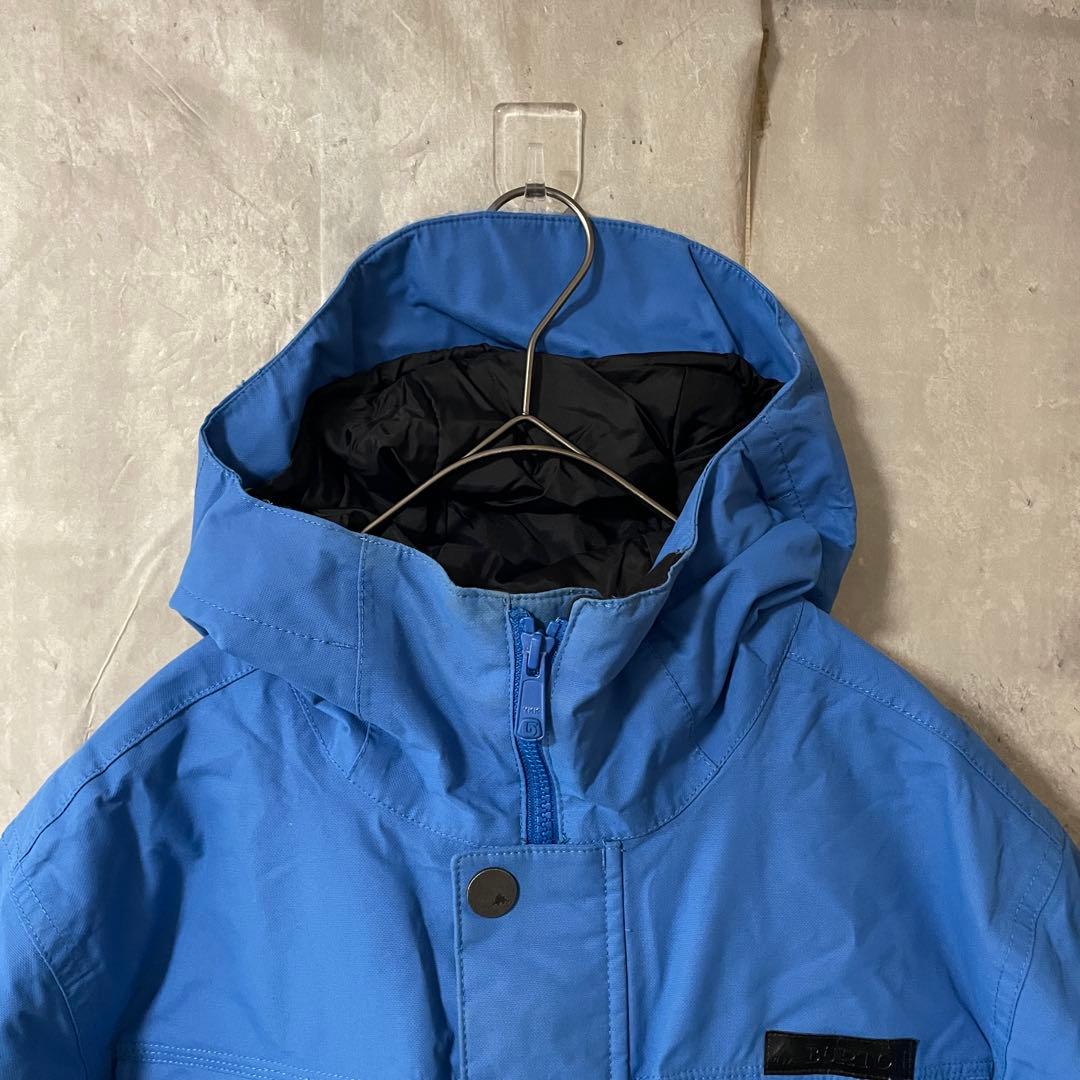 Burtonバートンスキーウェアスノーボードジャケットパーカーフード付き青ブルー