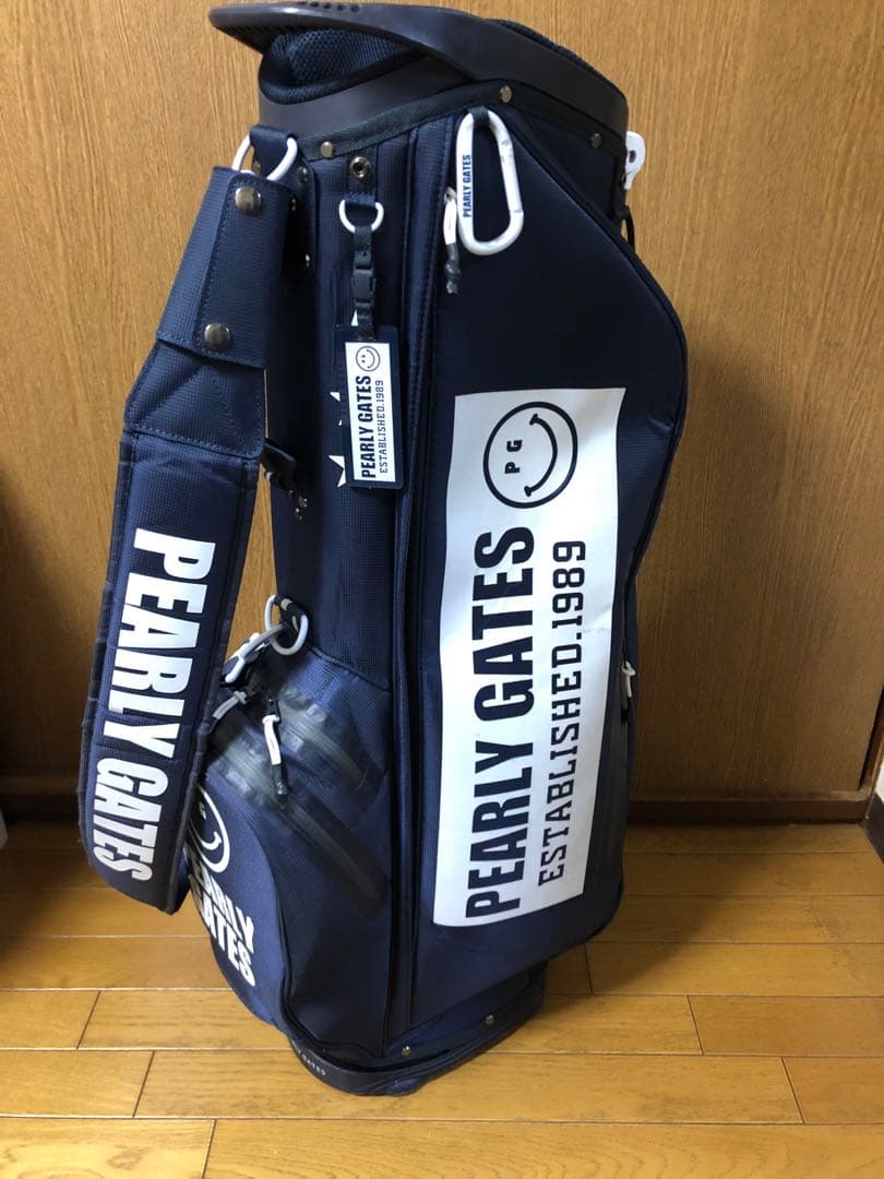 パーリーゲイツ　キャディバッグ　ネイビー　紺　スタンド式　軽量