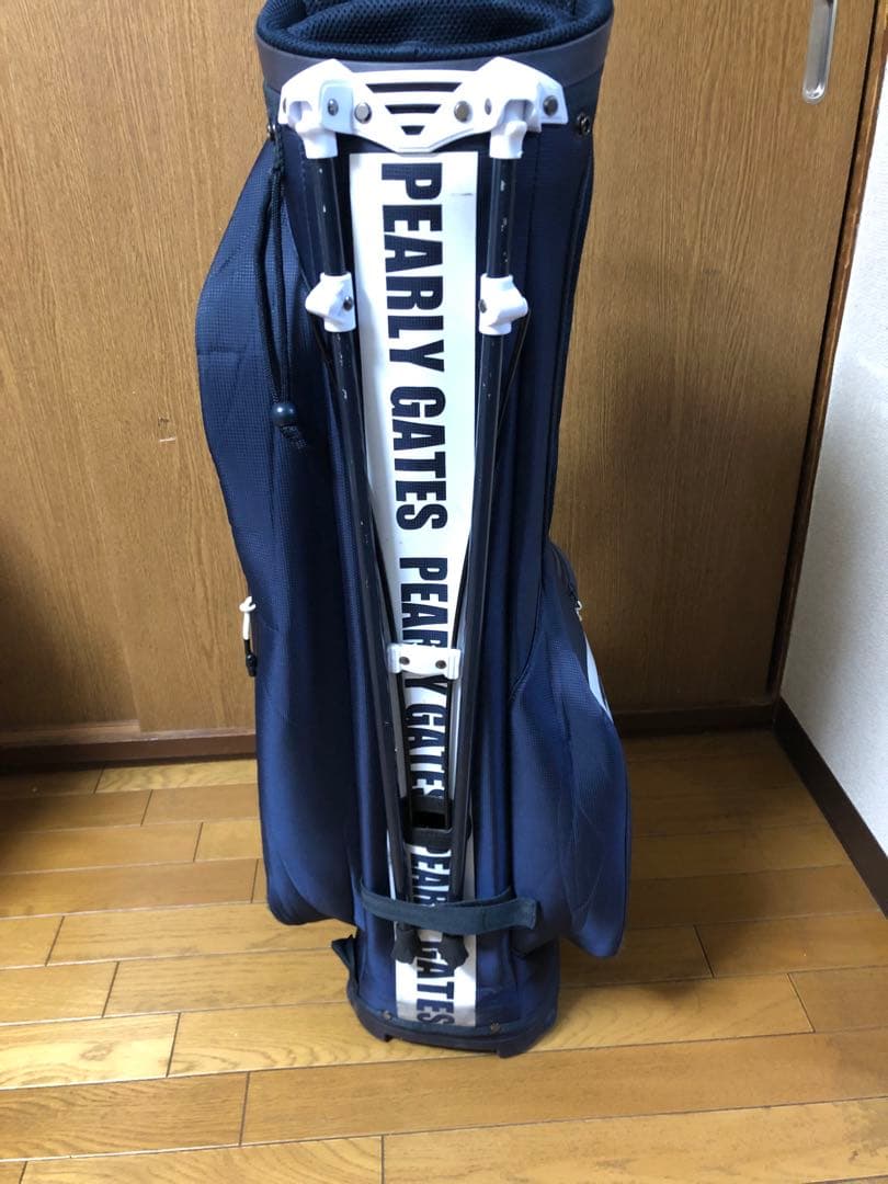 パーリーゲイツ　キャディバッグ　ネイビー　紺　スタンド式　軽量