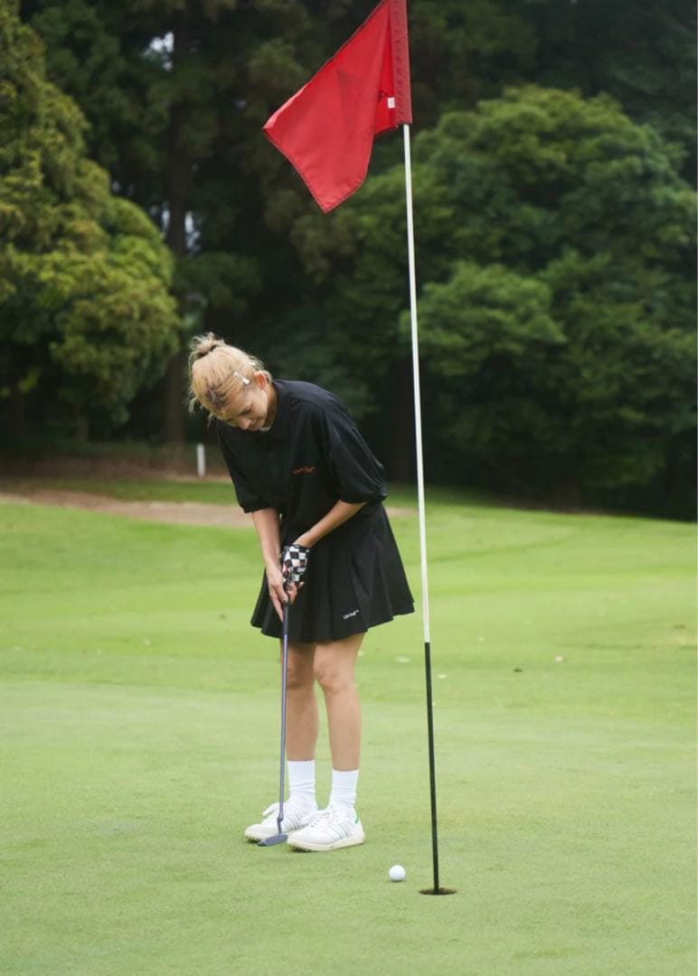 Cph/Golf プリーツスカート ブラック