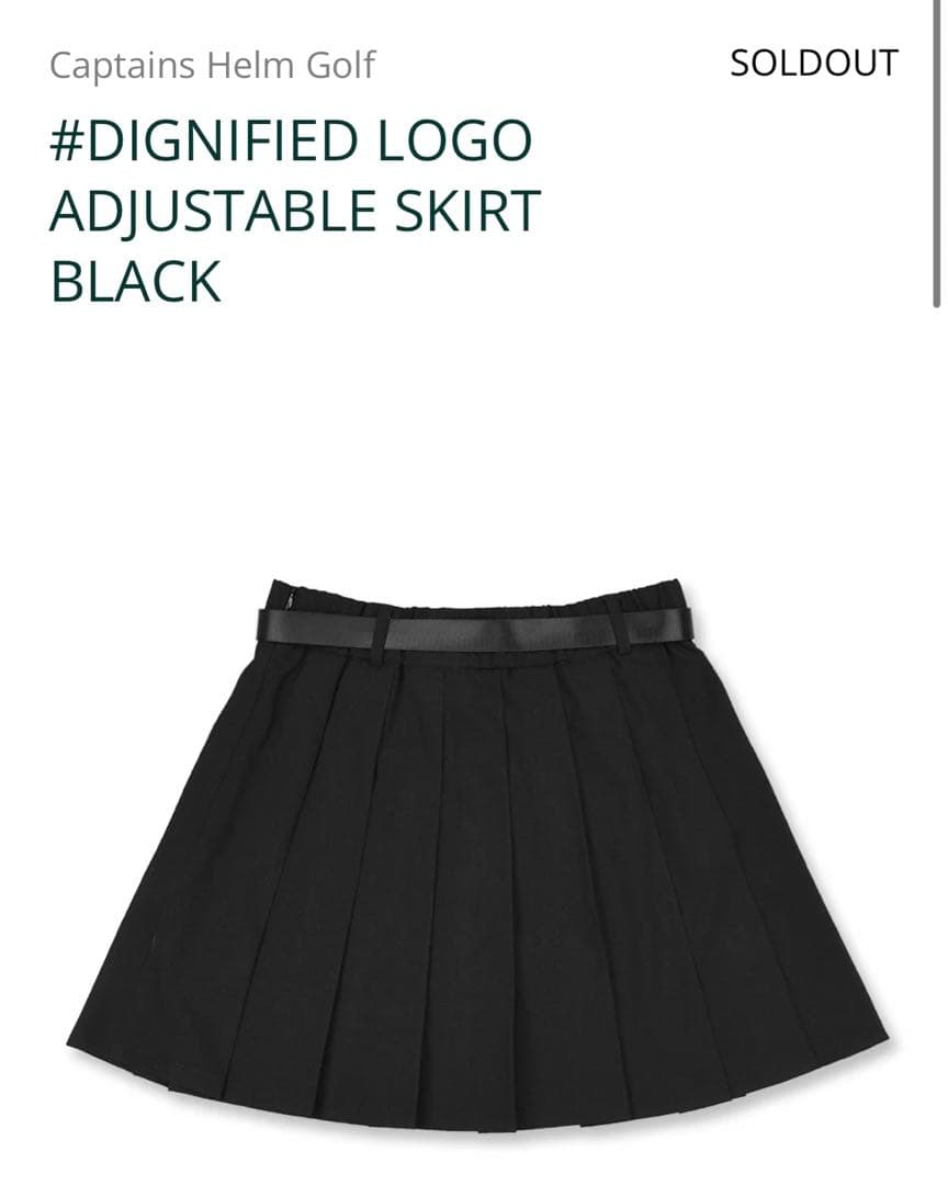 Cph/Golf プリーツスカート ブラック