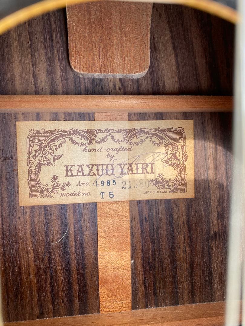 KAZUO YAIRI ヤイリ　ギター　T5 1985年製　ショートスケール