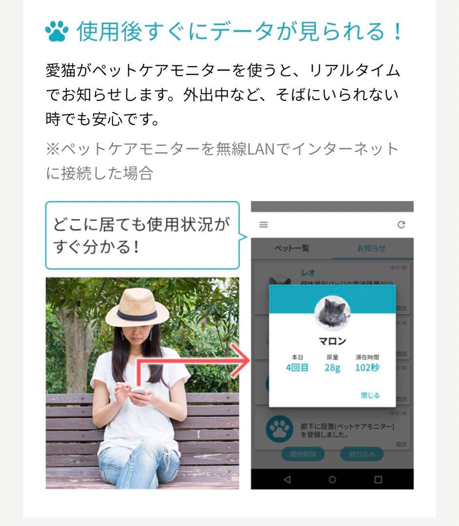 c未確認 見た目良品 猫トイレ シャープ ペットケア モニター HN-PC001