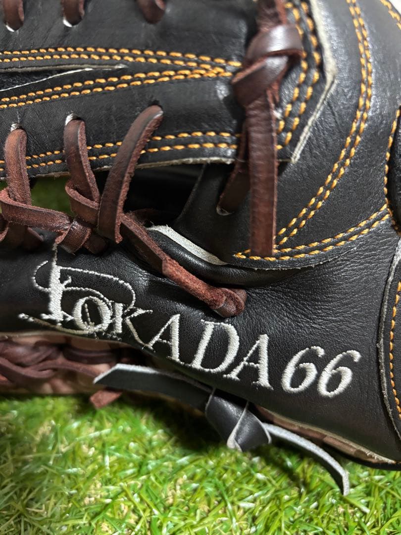 プロ支給品　実使用　岡田幸文　千葉ロッテ　ゼット　プロステイタス　外野手