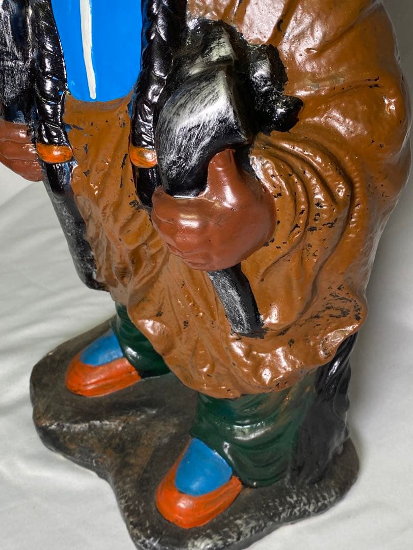 2172❣️ インディアン　男性　オブジェ　看板