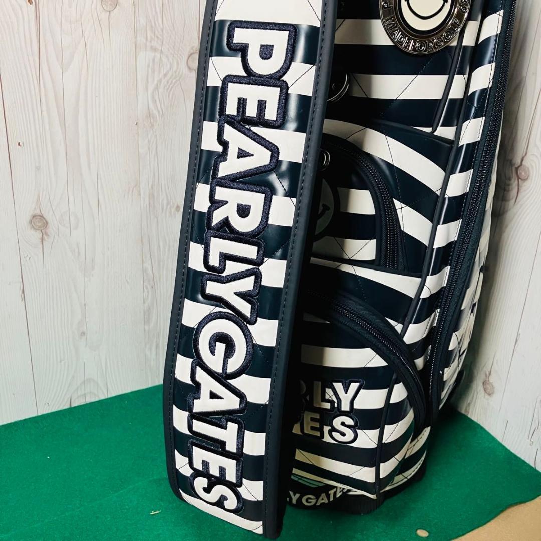 【希少】PEARLY GATES キャディバッグ ロゴボーダー パーリーゲイツ