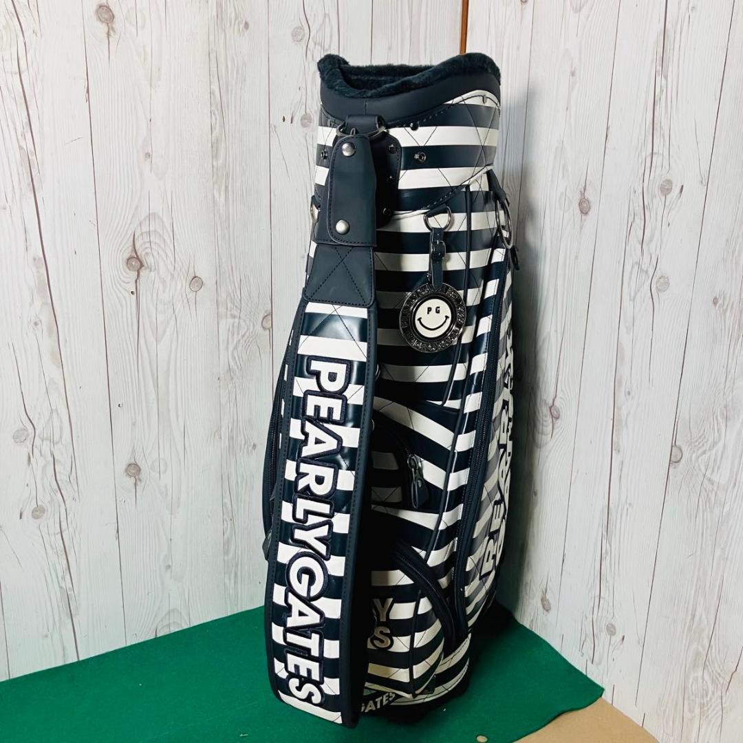 【希少】PEARLY GATES キャディバッグ ロゴボーダー パーリーゲイツ