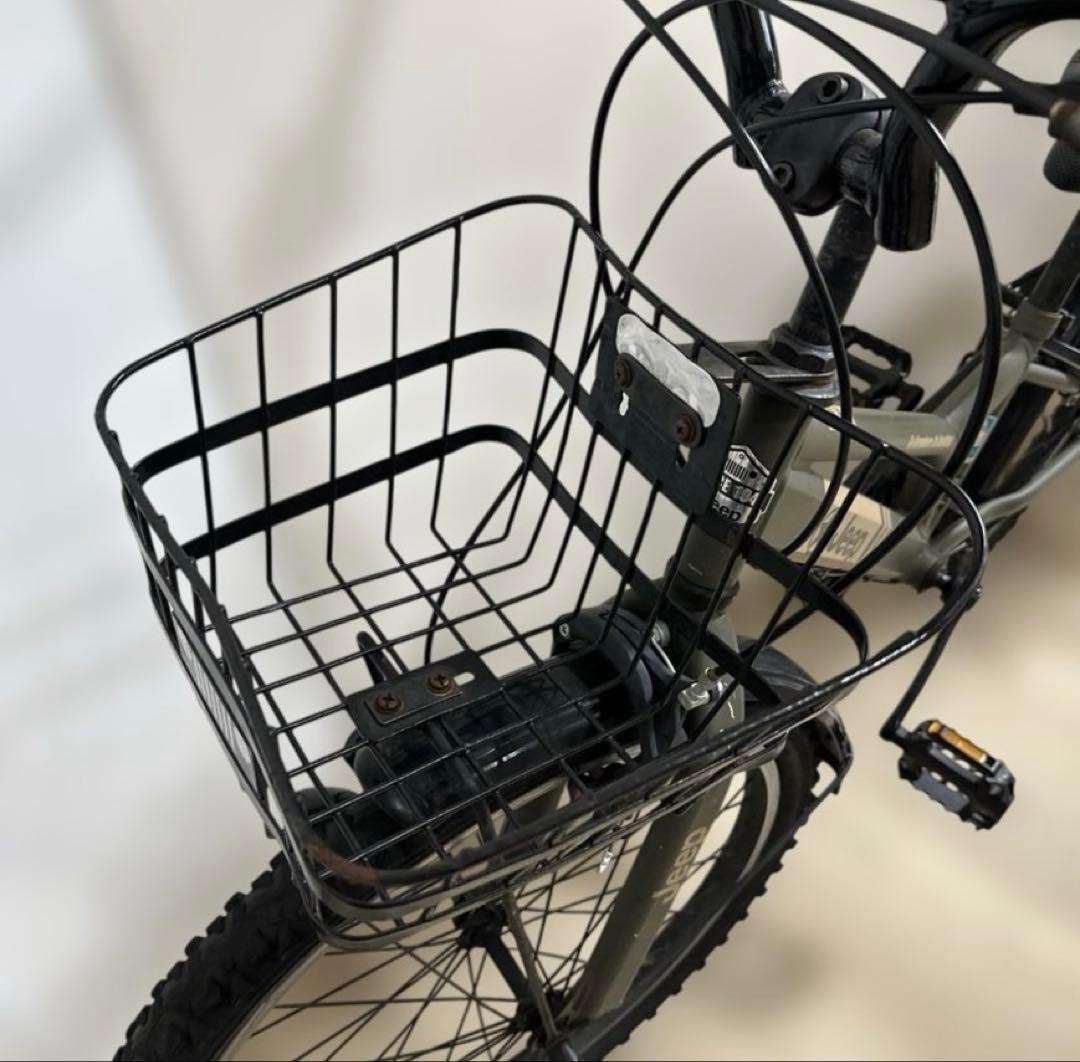 Jeep ジープ　キッズバイク オリーブグリーン 前カゴ付き　自転車　22インチ