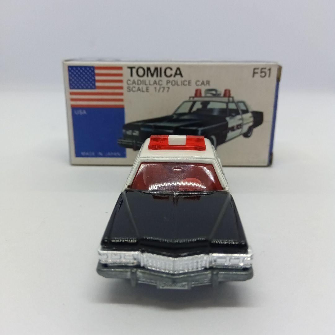 トミカ青箱 日本製 F51 キャデラックポリスカー B HIGHWAY パトカ