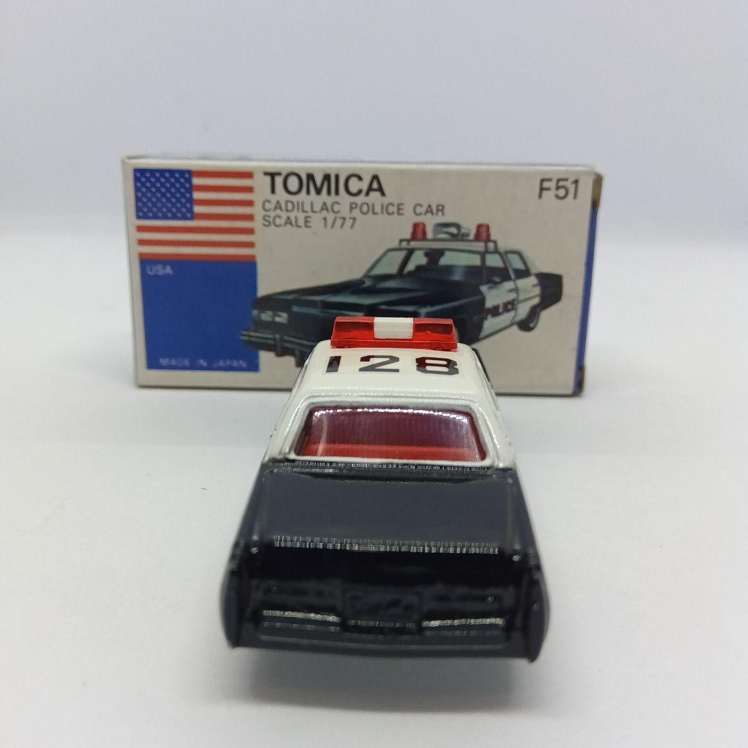 トミカ青箱 日本製 F51 キャデラックポリスカー B HIGHWAY パトカ