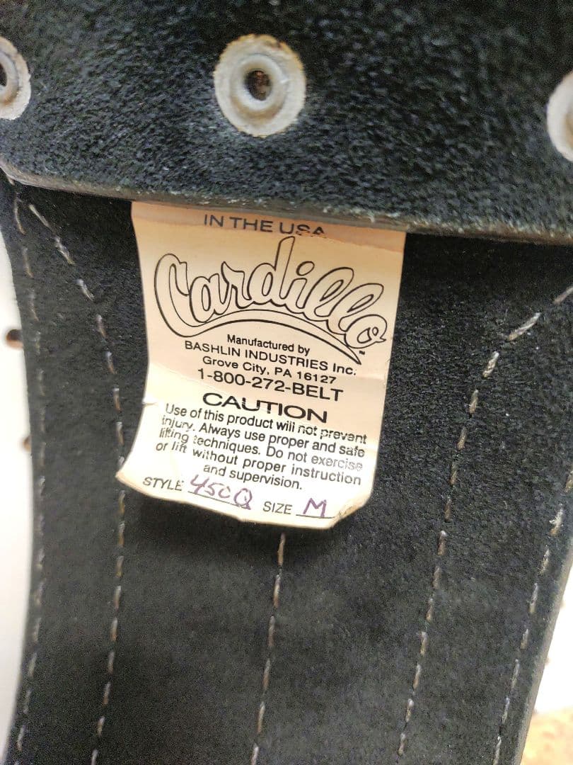 高級　Cardillo カーディロ　パワーリフティングウェイトベルト