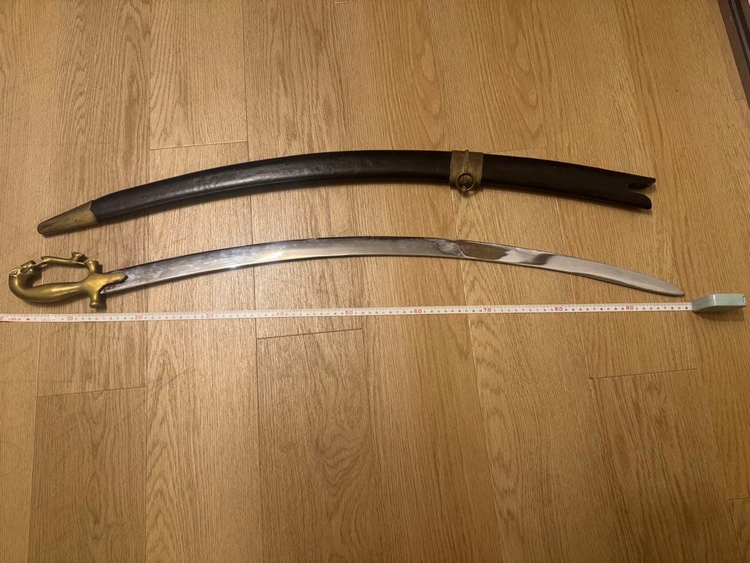 【鞘付き】ベリーダンス用 ソード（シミター）頭上静止用加工済・ヒョウ柄装飾