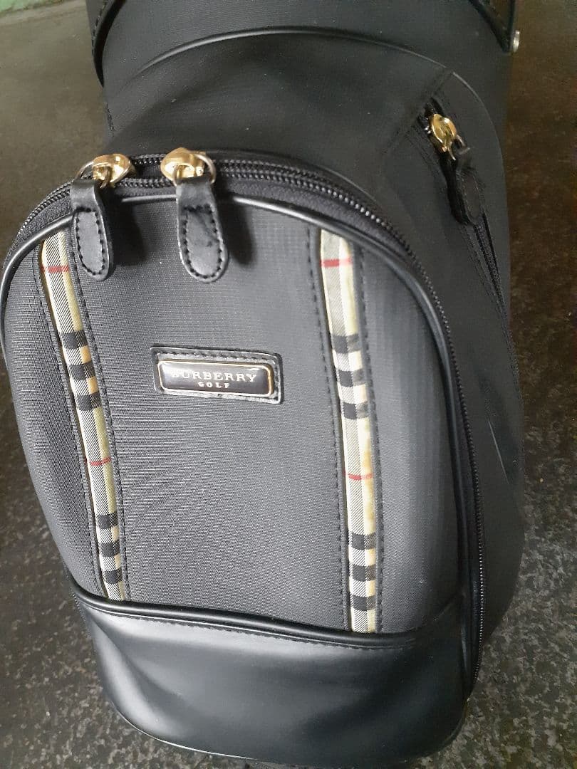 桜希少 バーバリー BURBERRY キャディバッグ ゴルフ