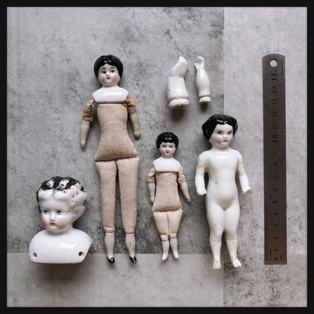 アンティーク　 ジャンクドロワーセット チャイナヘッドドール