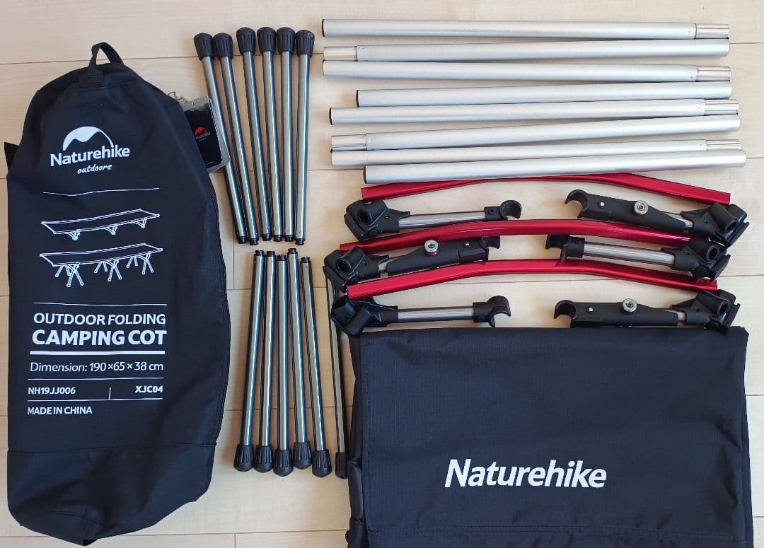 【美品】 ネイチャーハイク アウトドアコット NH19JJ006