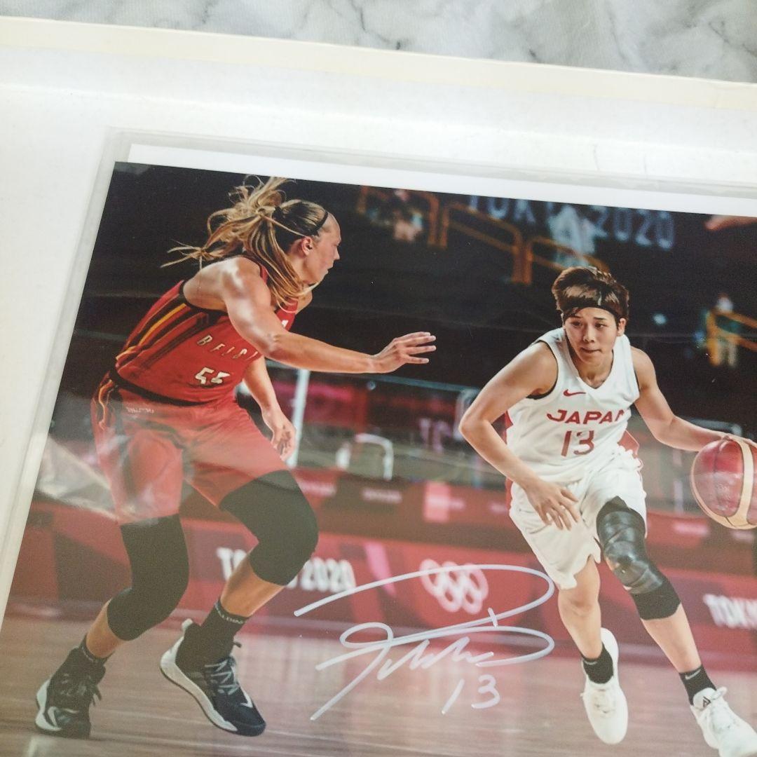 女子バスケットボール日本代表　町田瑠唯　直筆サイン入りフォト　証明書付き