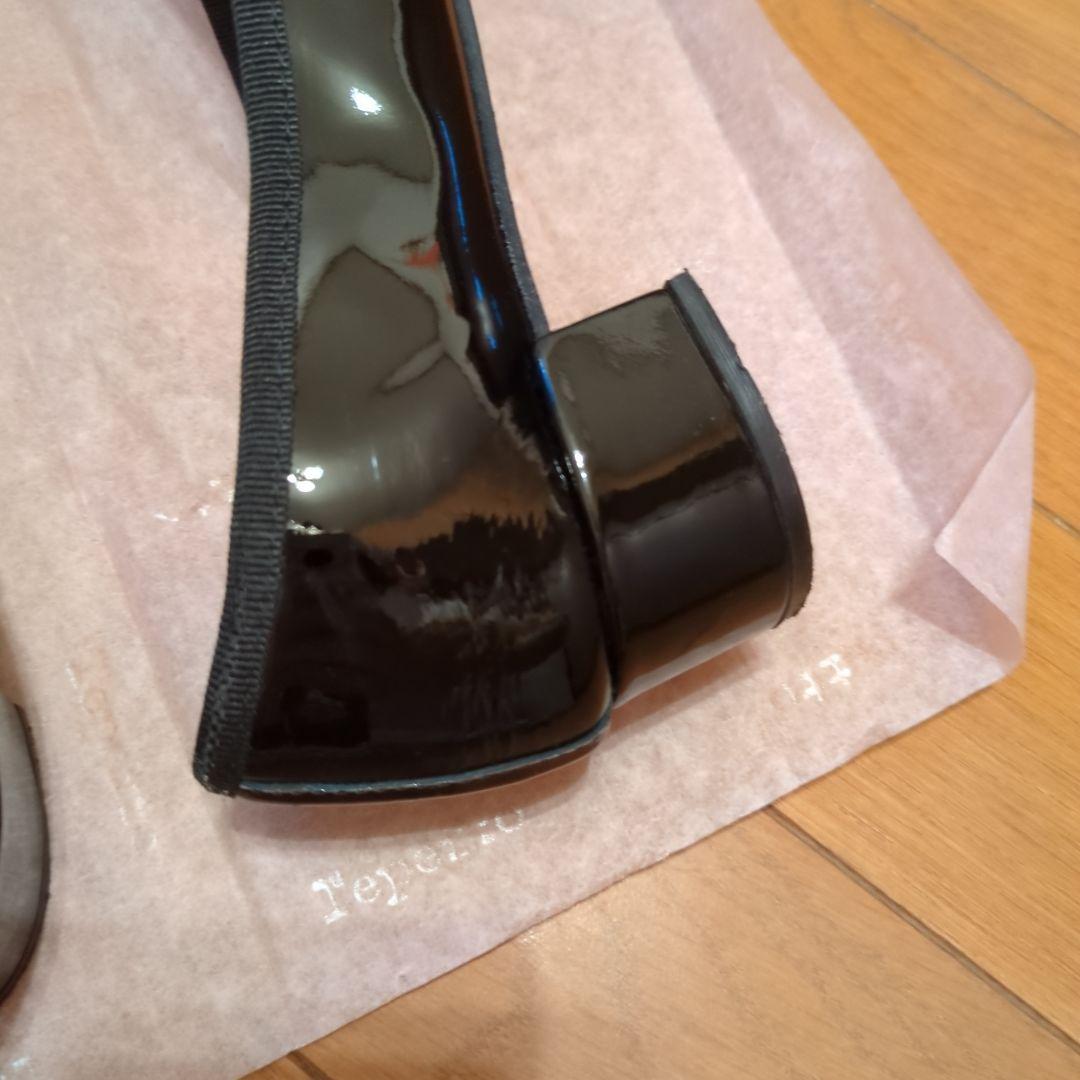 repetto ビーガンレザー バレエシューズ 黒 36