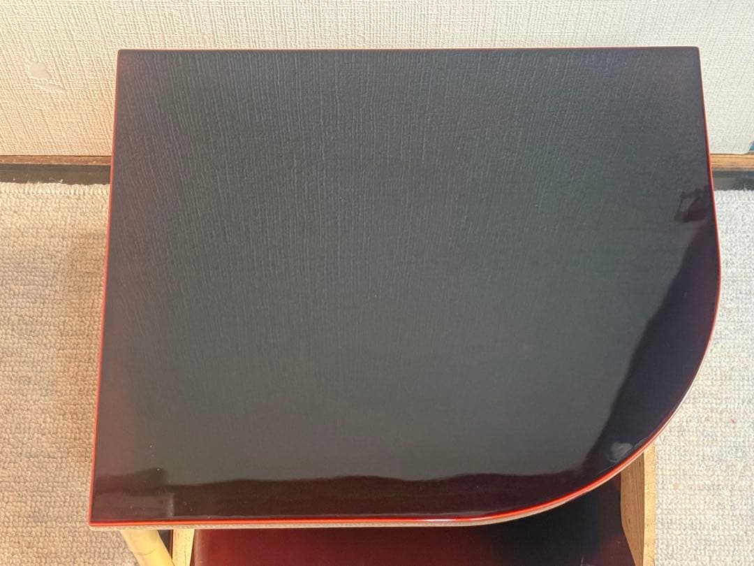 寿扇棚　輪島塗　塗師雅峰　茶棚　共箱　送料込み260125