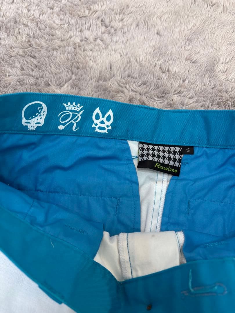 【美品】ラッセルノ　ゴルフパンツ　ロングパンツ　サイズ5　　Lサイズ　白