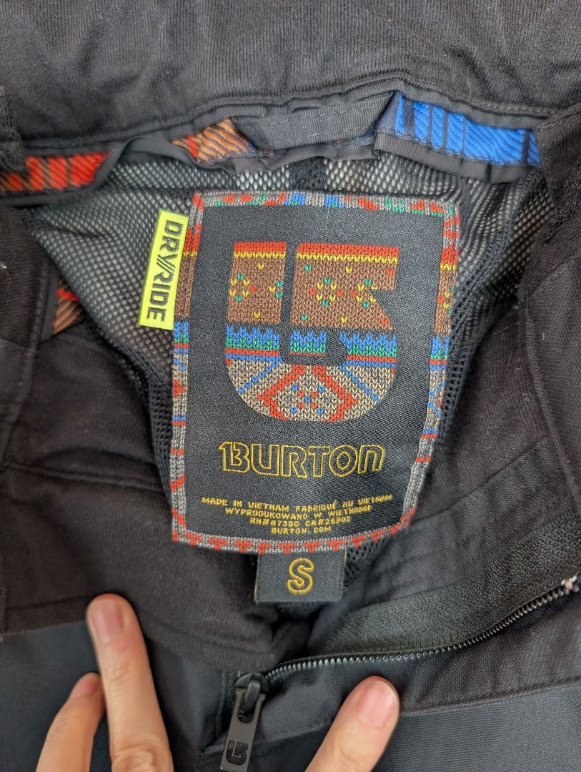 【上下セット】バートン　メンズ　スキー スノボ ウェア S