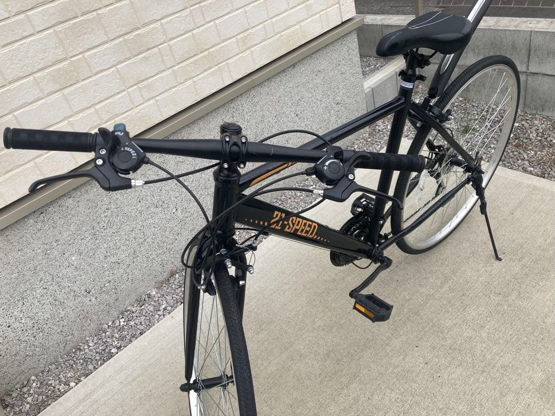 【引取限定】クロスバイク 700C 27インチ相当 シマノ変速機 21段変速ギア