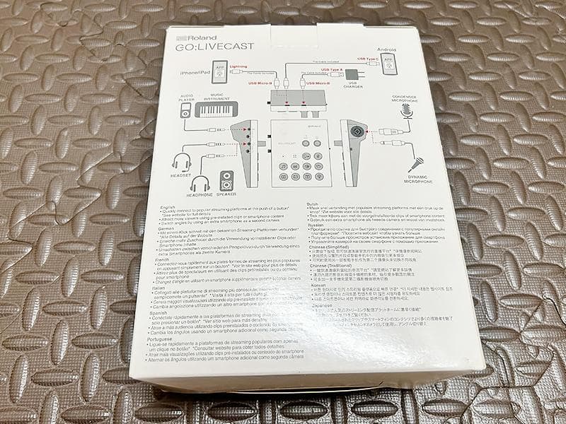 GO:LIVECAST 配信機器 Roland（iPhoneアダプタ2個付美品）